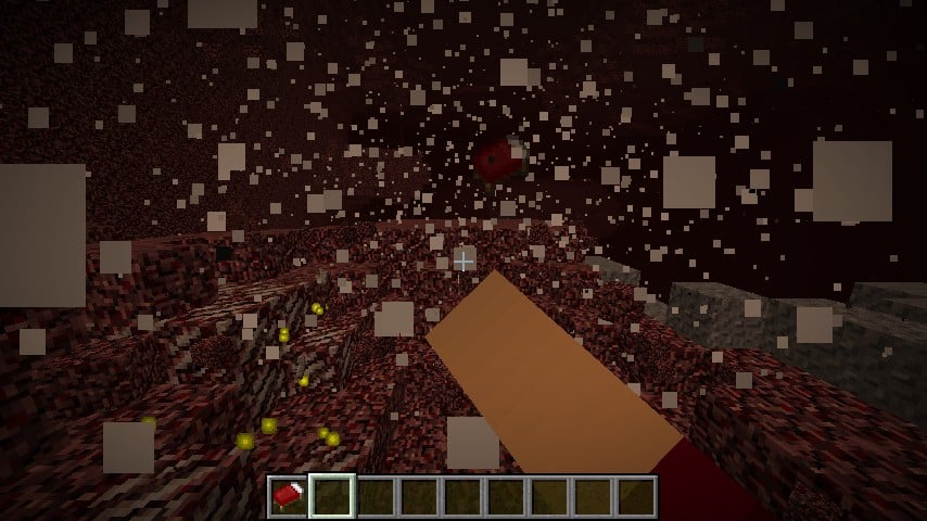 Trying to sleep in a bed in the Nether or in the End causes an explosion that's larger than a TNT block.