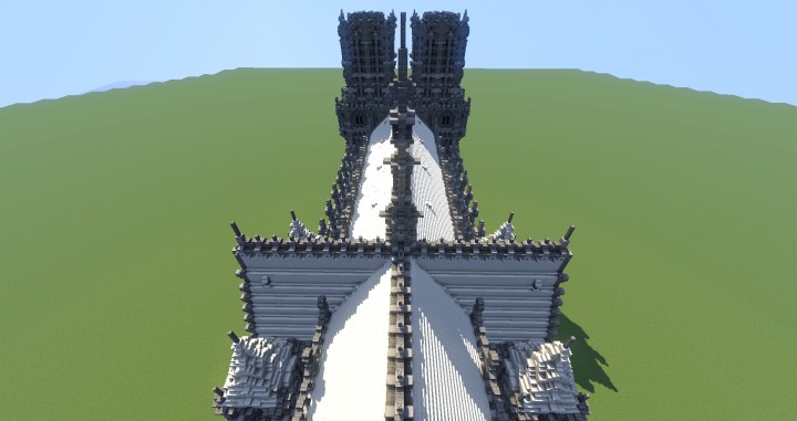 Erisia cathedral  A Gothic Cathedral minecraft build ideas 4