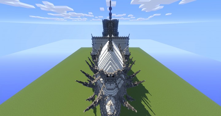 Erisia cathedral  A Gothic Cathedral minecraft build ideas 5