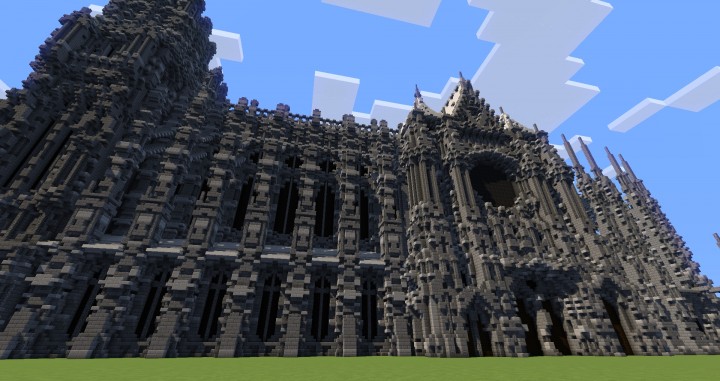 Erisia cathedral  A Gothic Cathedral minecraft build ideas