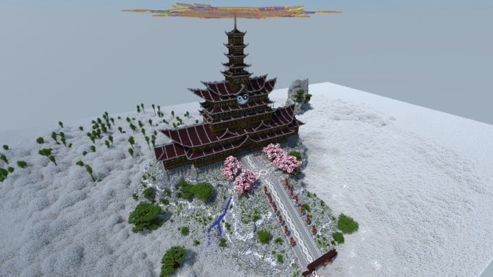 Temple of the Spirit of Cherry Blossom minecraft Chinese 03