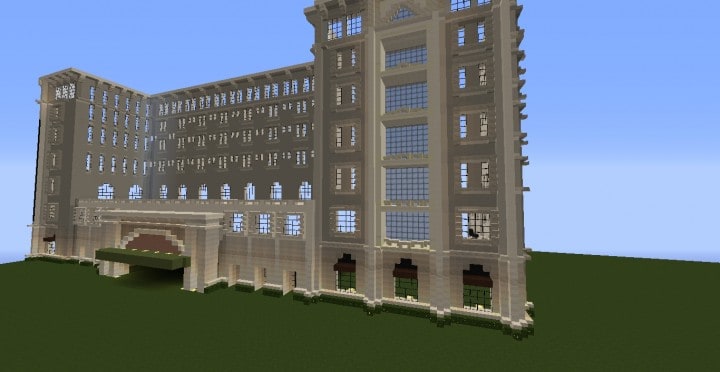 The Grand Peninsula Hotel 1920s minecraft building download save 6