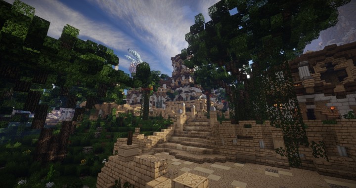 Aarun Oriental Fantasy City 1000x1000 minecraft download build 12