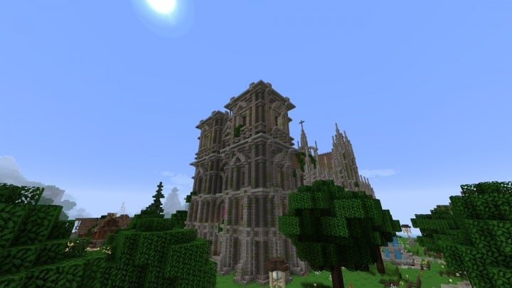 Excelsior Cathedral download foggy church castle minecraft build ideas 2