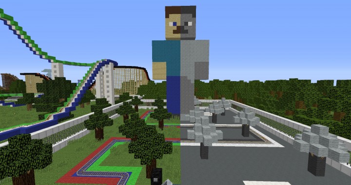 MinePark A Minecraft Theme Park building ideas fun download cool world 10