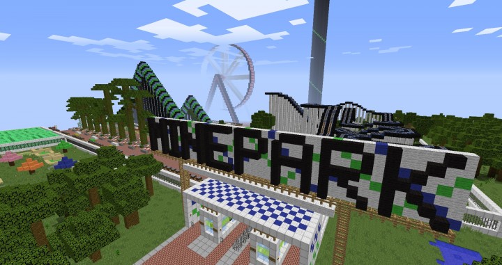 MinePark A Minecraft Theme Park building ideas fun download cool world 2