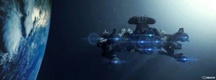 Starcraft 2 Minotaur Battlecruiser Minecraft building ideas space strategy game 2