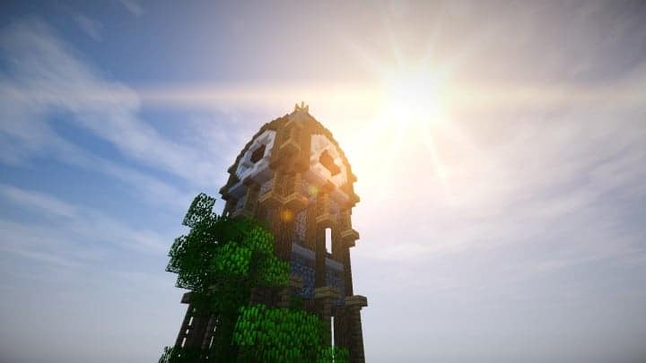 prof_artifex tower of time minecraft building ideas clock floating download 4