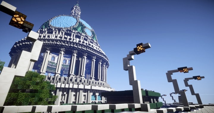 Climate Hope City Minecraft building ideas download amazing crazy dome 12