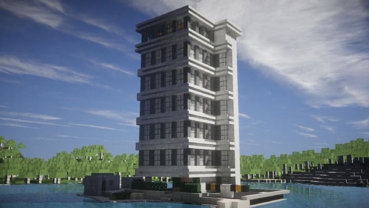 A Small Modern Office Building minecraft building ideas download save