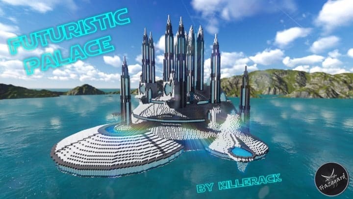 Futuristic Palace V2 minecraft building ideas download sea water tower amazing