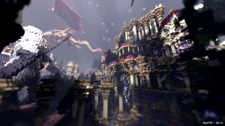 Niteal - The Lost Kingdom McBcon minecraft building castle idea amazing how download dark