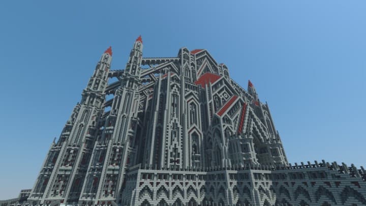 castle of red minecraft building ideas download massive huge amazing bridge 4