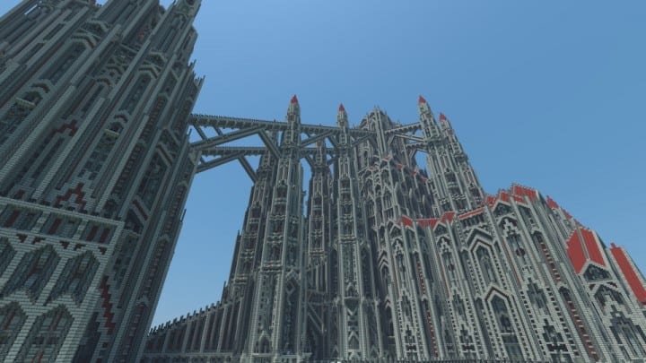 castle of red minecraft building ideas download massive huge amazing bridge 7