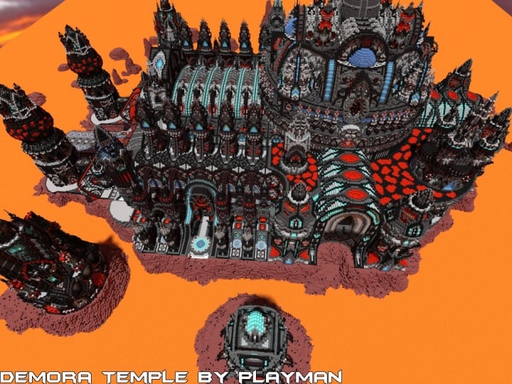 Demora Temple minecraft building ideas inspiraiton amazing crazy huge download save 3