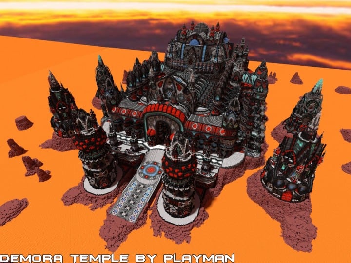 Demora Temple minecraft building ideas inspiraiton amazing crazy huge download save 5