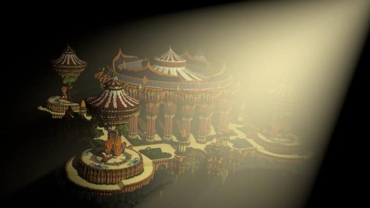 Tralfamador’s Amazing Floating Circus minecraft building ideas download save crazy huge 4
