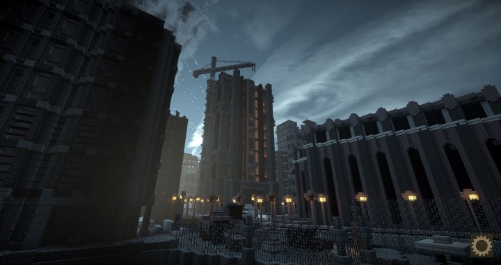 Gotham City Batmobile Minecraft building ideas download save city town complete batman 11