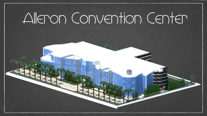 Alleron Convention Center Alleron City Minecraft building ideas amazing office city glass fancy 2