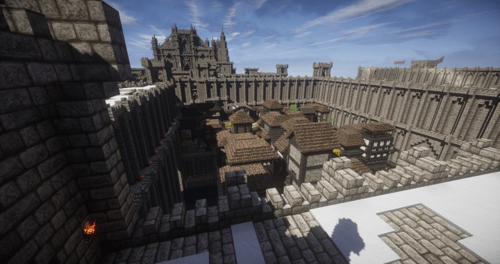 Medieval Stronghold Complex mineceraft building ideas crazy amazing castle defense 11