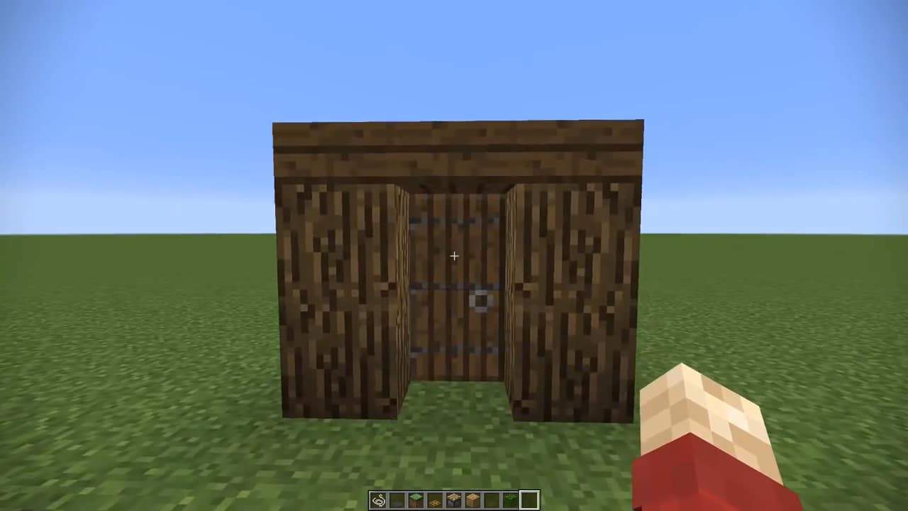 closed doors protect your house form mobs special door the way you place it minecraft how to