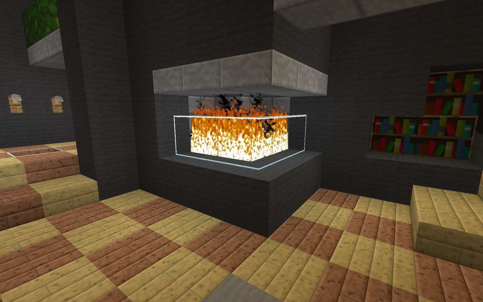 cool fireplace ideas minecraft        
        <figure class=