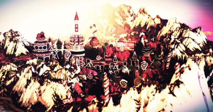 L'ilot de Langerhans - Fallen Kingdom map candyland amazing minecraft building ideas download save mountains castle 2
