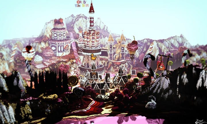 L'ilot de Langerhans - Fallen Kingdom map candyland amazing minecraft building ideas download save mountains castle 4