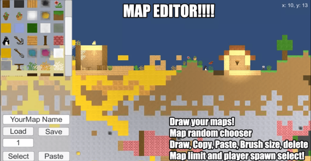 2D Survival Sandbox Multiplayer Map Editor