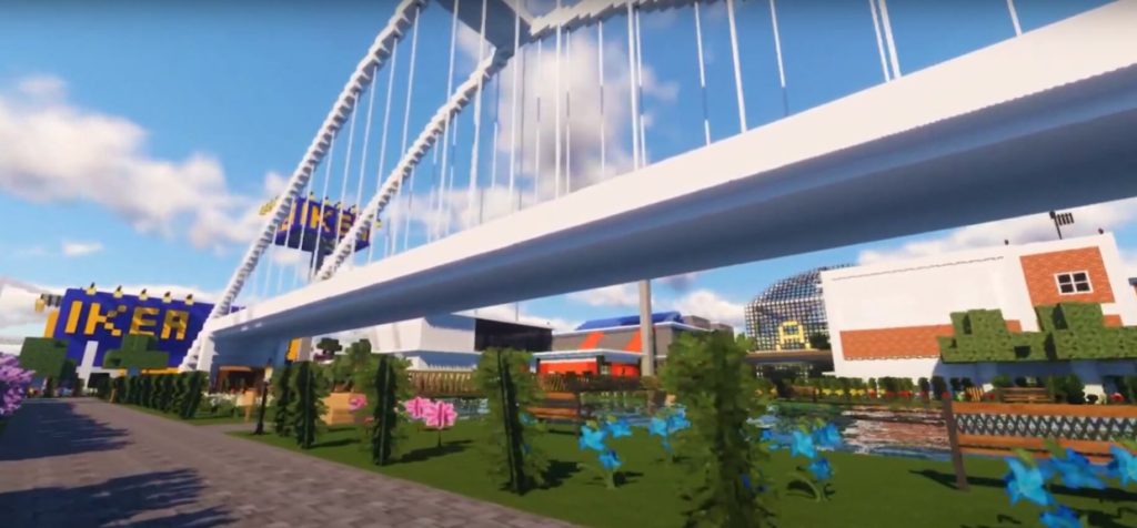 Minecraft City Bridge