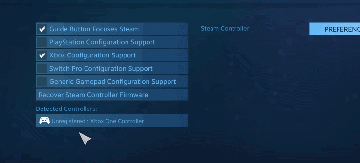 Connect Controller Settings