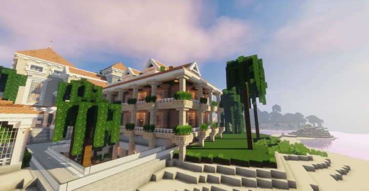 Beach-side B&amp;B Resort &amp; Mansion – Minecraft Building Inc