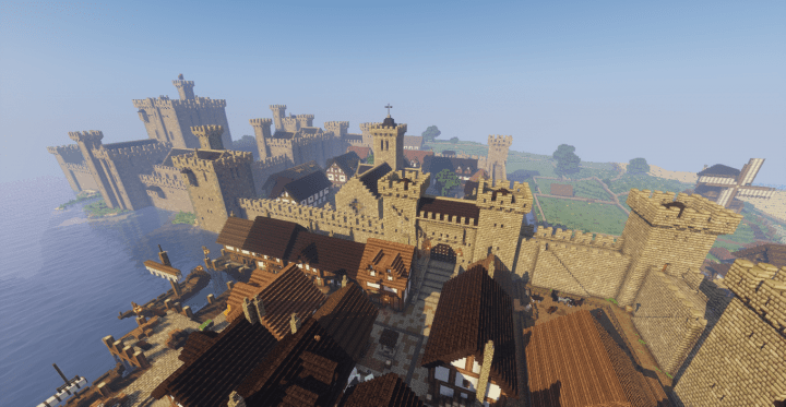 Medieval Castle And Town Minecraft Building Inc