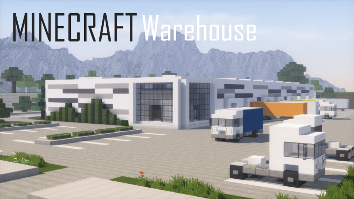 Warehouse Logistics Center Full Interior Minecraft