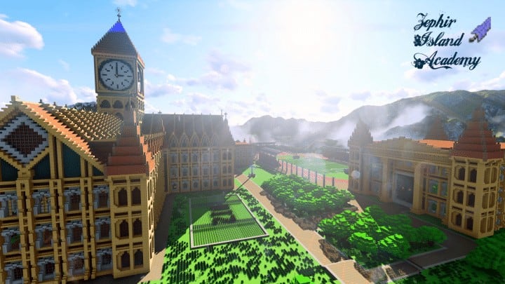 Zephir Island Academy – Minecraft Building Inc
